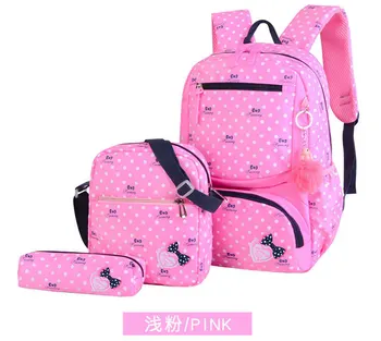 

New Fashion Children Character Backpack Rucksack School Bag Personalised Star Pattern Zipper Kid Book Bag New