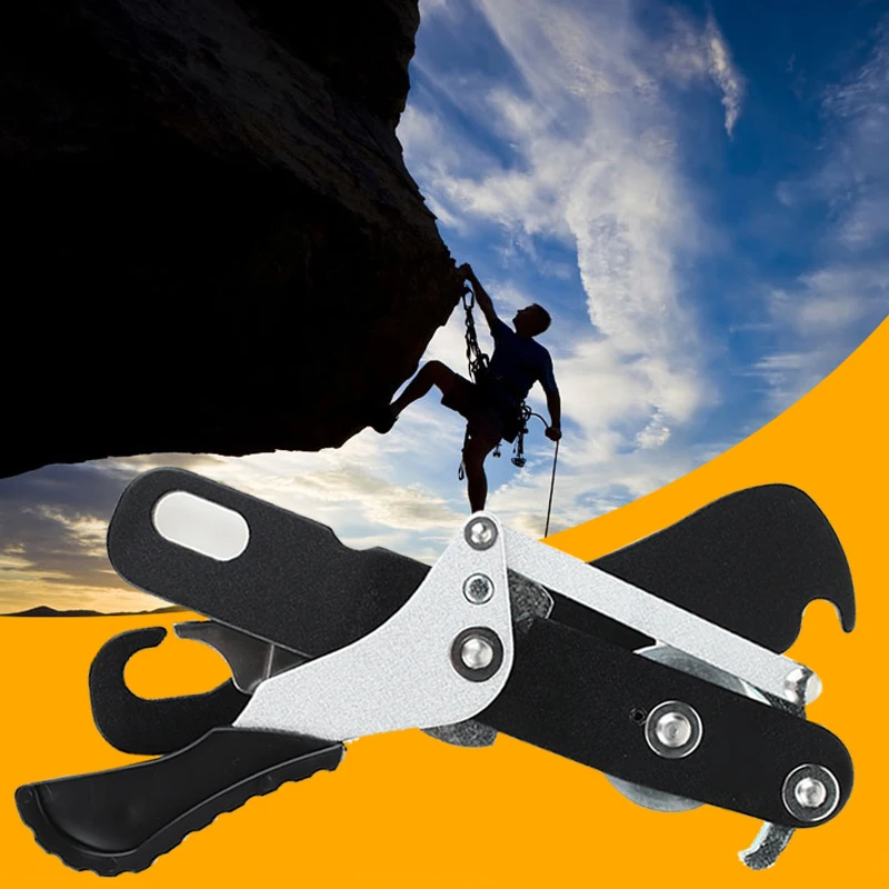 

Strong 10-12mm 150 Kg Gear for Rope Outdoor Sport Self-Braking Climbing Stop Descender Tool Rappelling Mountaineering Durable