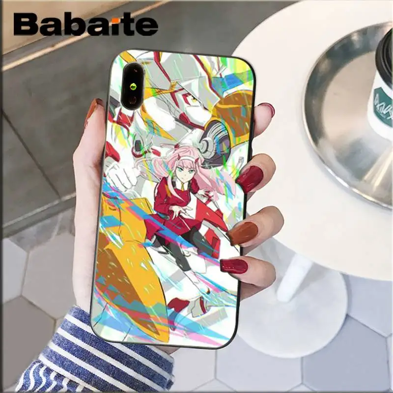Babaite two darling in the franxx TPU черный чехол для телефона, чехол для iPhone8 7 6 6S Plus X XS MAX 5 5S SE XR 11 11pro 11promax - Цвет: A15