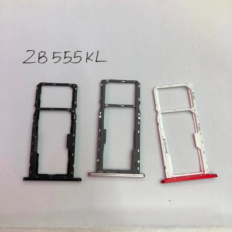 Подлинный держатель лотка для двух Sim-карт Asus ZenFone MAX M1 ZB555KL слот Sim SD-карты адаптер