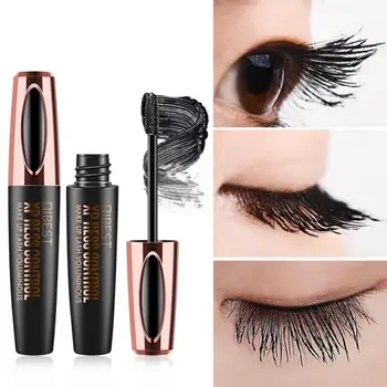 

QIBEST Thick Curling Mascara Waterproof And Long-lasting 4D Big Head Mascara Brush Without Blooming And Quick-drying Eye Makeup