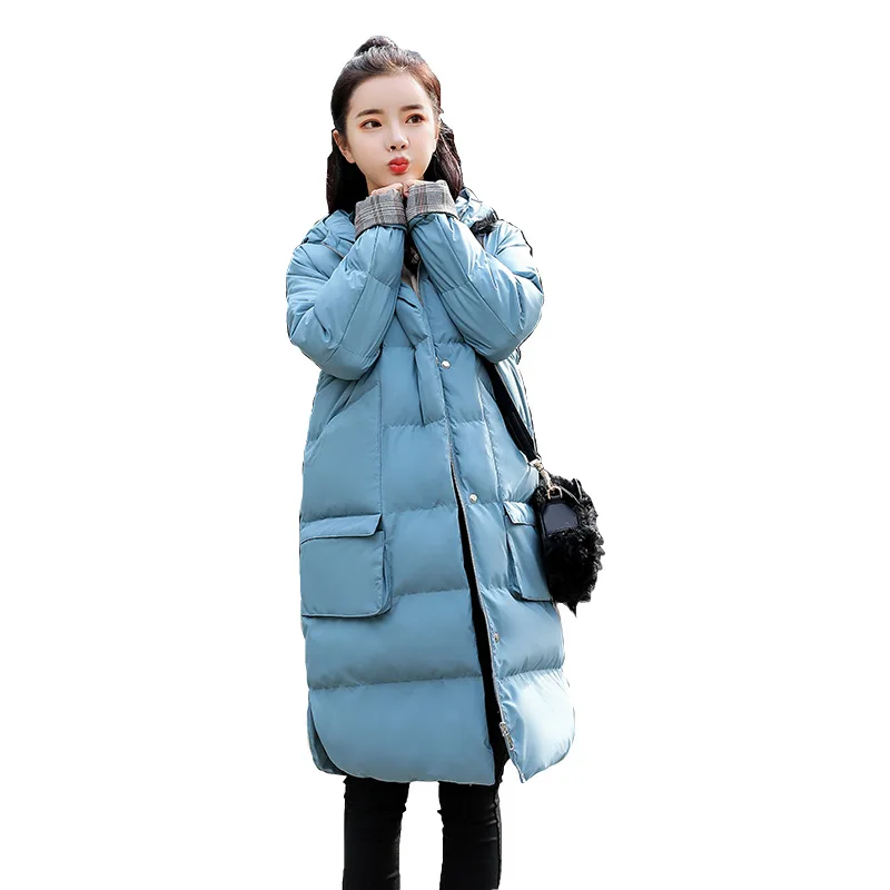

Cotton-padded Jacket Women's 2018 New Style Korean-style Students Winter down Feather Fashion Cotton Clothes Coat Loose-Fit BF d