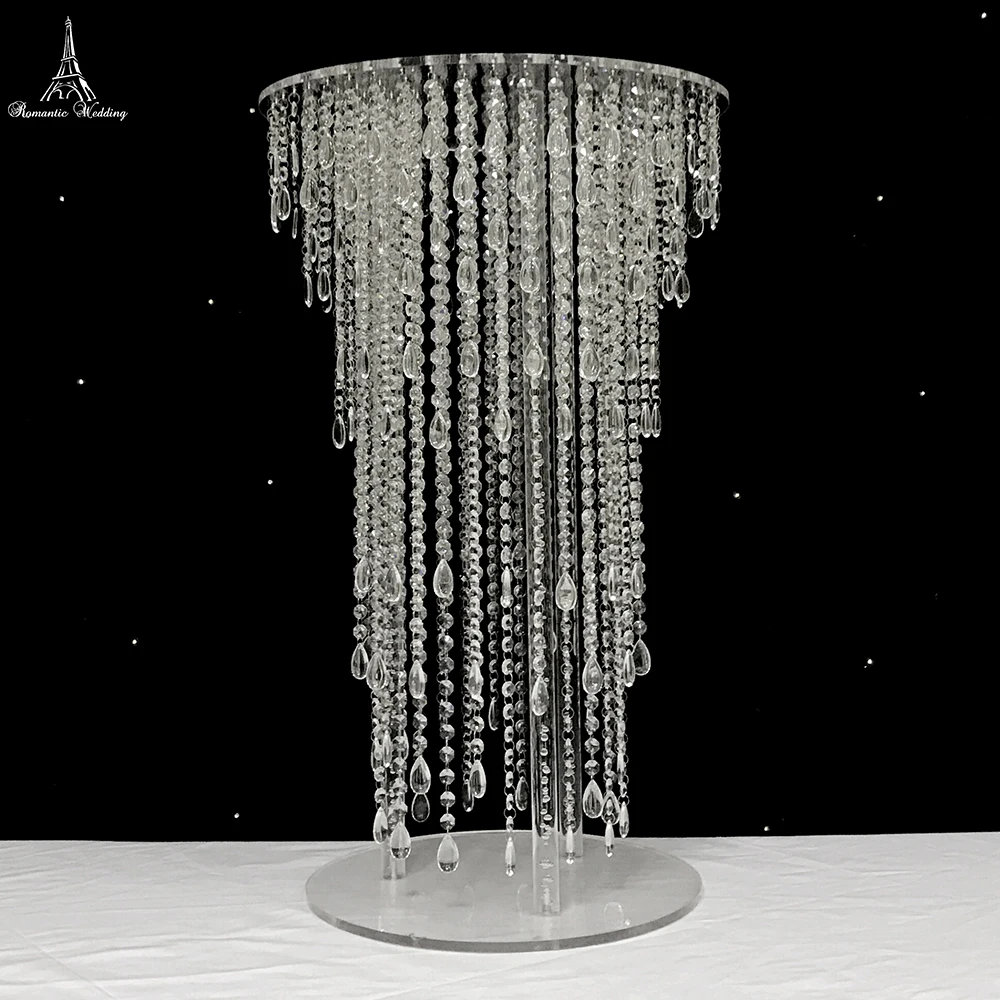 Дизайн Роскошный 31 дюймов высокий акриловый торт стенд для украшения свадебного события - Цвет: 1pcs 50cm acrylic