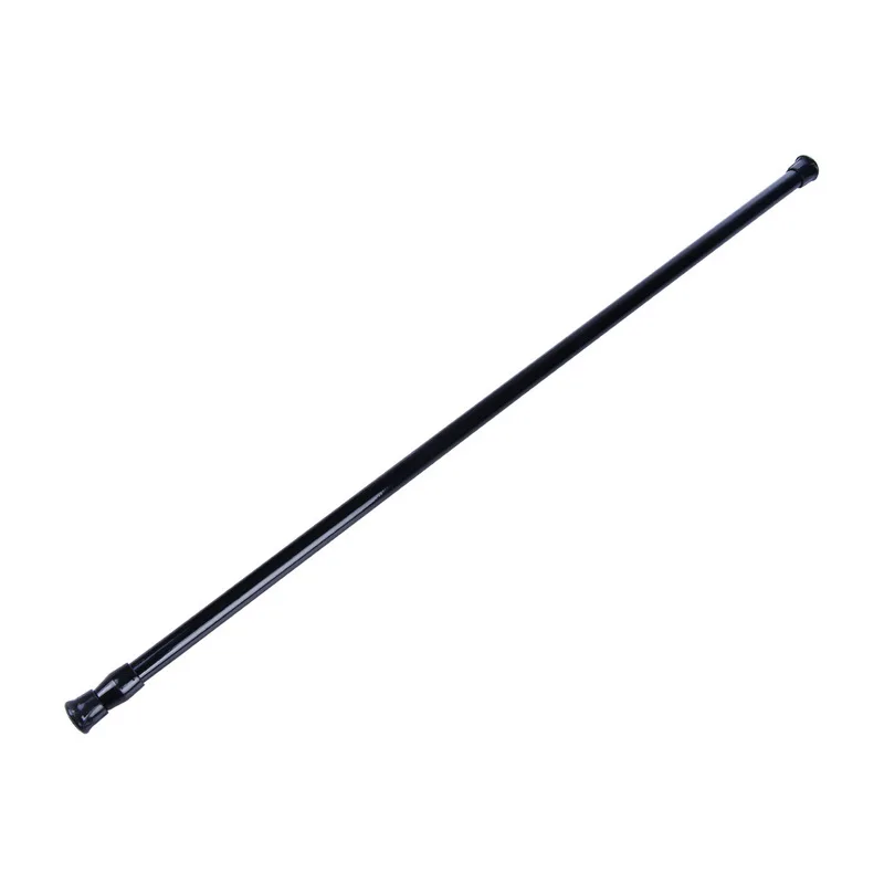 black 30-50 Телескопическая штанга карниз из высокоуглеродистой стали распорка Бытовая Спальня Ванная комната Кухня Аксессуары Многофункциональный - Цвет: black 30-50