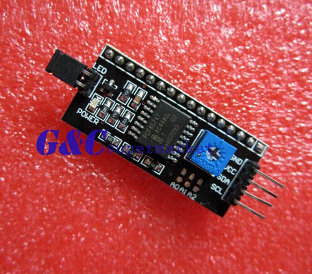 

1PCS IIC I2C serial interface board module LCD1602 address variable electronics compatible board breadboard