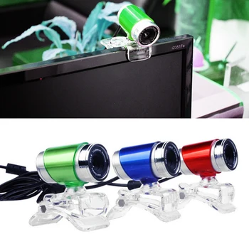 

Mini HD Webcam 480P USB Driver Free Web Camera 360 ° Rotatable with Adjustable Clips for Computer PC Laptop Desktop