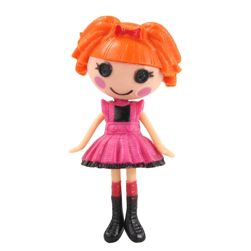 8 шт./компл. мини Lalaloopsy фигурки из ПВХ, куклы игрушка объемная пуговица глаза игрушки для девочек