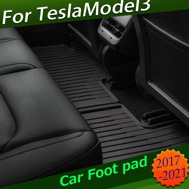 

Orginal Style TPE Floot mats For Tesla Model 3 2017-2021 and back trunk mats All-Weather Waterproof and Wearable foot pad model3