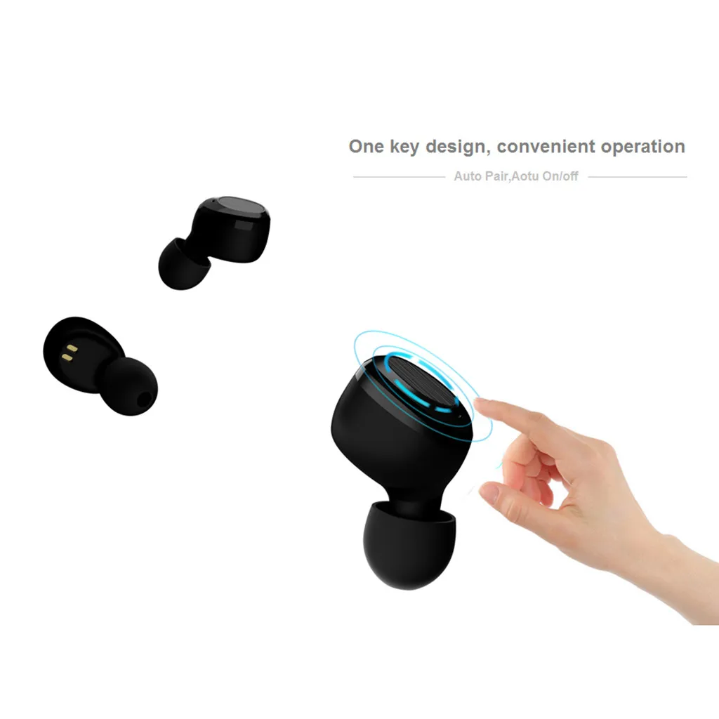 Mini Twins Беспроводная Bluetooth 5,0 стерео гарнитура наушники-вкладыши Наушники с микрофоном новейшие bluetooth 5,0 головные уборы F812