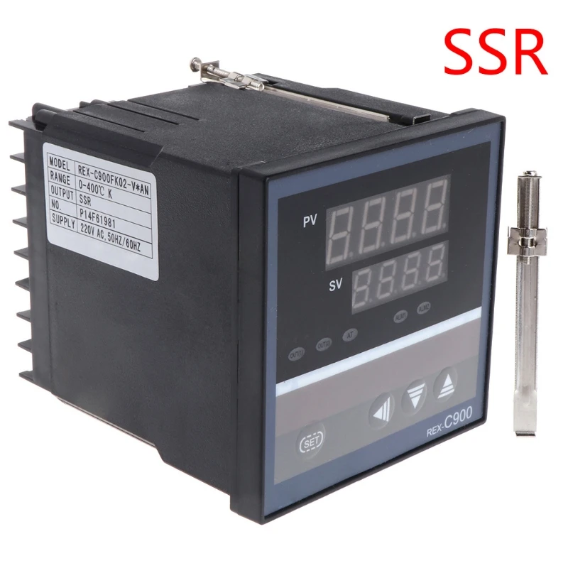SSR PID Temperature Controller REX-C900 K Input SSR Relay Output 96*96mm Thermostat A5YD - Цвет: SSR