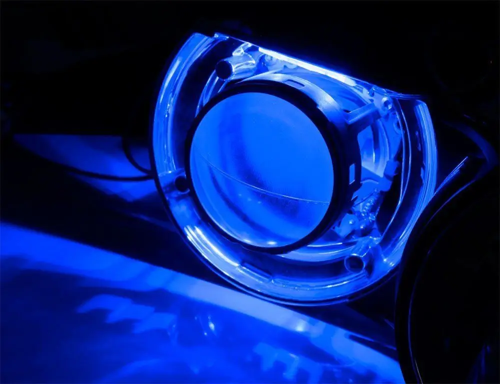 4 шт. многоцветный RGB Demon Eye светодиодный devil eyes с беспроводным пультом дистанционного управления для двойных линз автомобиля мотоцикла фары проектор модифицированный