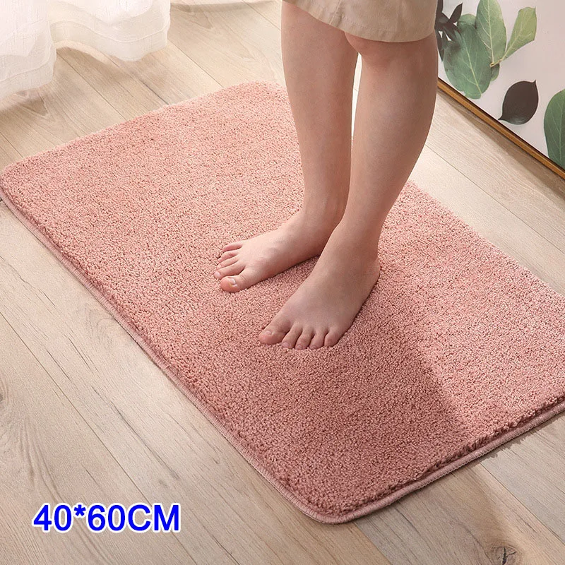 Розовый Хит! домашний коврик, супер впитывающий грязевой воды, низкопрофильный коврик, машинная стирка, Нескользящие коврики TI99 - Цвет: Розовый