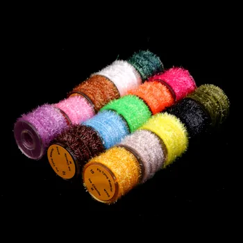 

15 Ice Rolls Fly Tying Materials Tinsel Cactus Chenille Medium Crystal Body