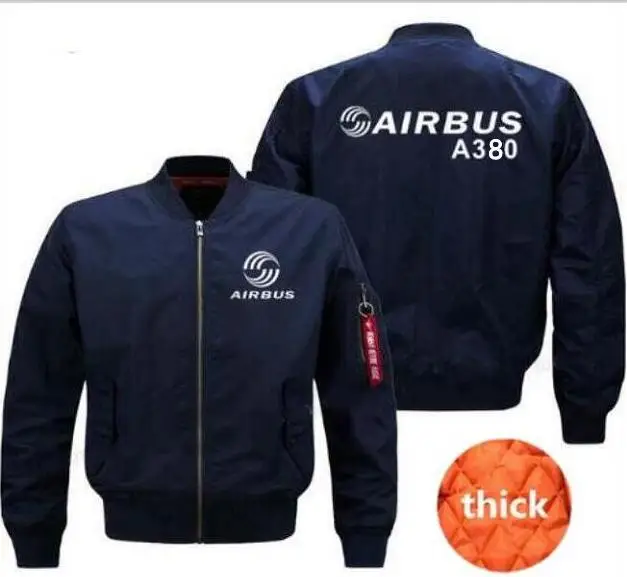 Новая мужская куртка-бомбер Airbus, дизайнерская Высококачественная Мужская куртка Airbus A320 A350 A380 A330 A340, весеннее и осеннее зимнее пальто - Цвет: Оранжевый