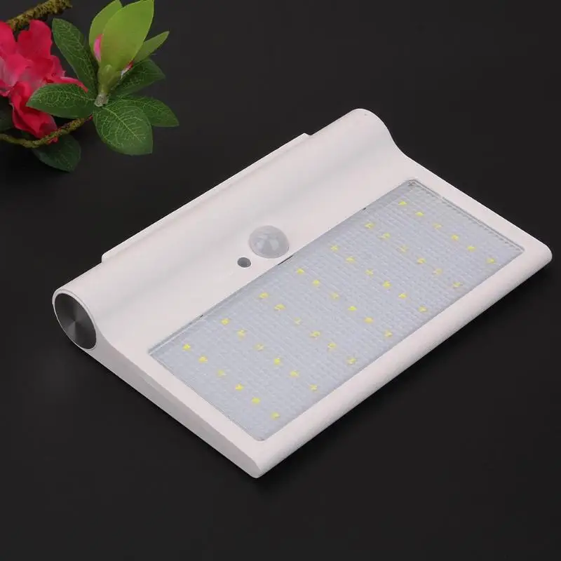 650LM 42 LED Waterproof PIR Motion Sensor Solar Lights Security Pathway Garden Lamp Outdoor White Light Strong Bright Wall Lamp