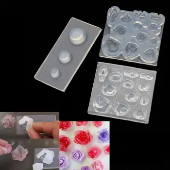 

3D Rose Flower Petals DIY Silicone Mold Resin Casing Craft Jewelry Making Tools