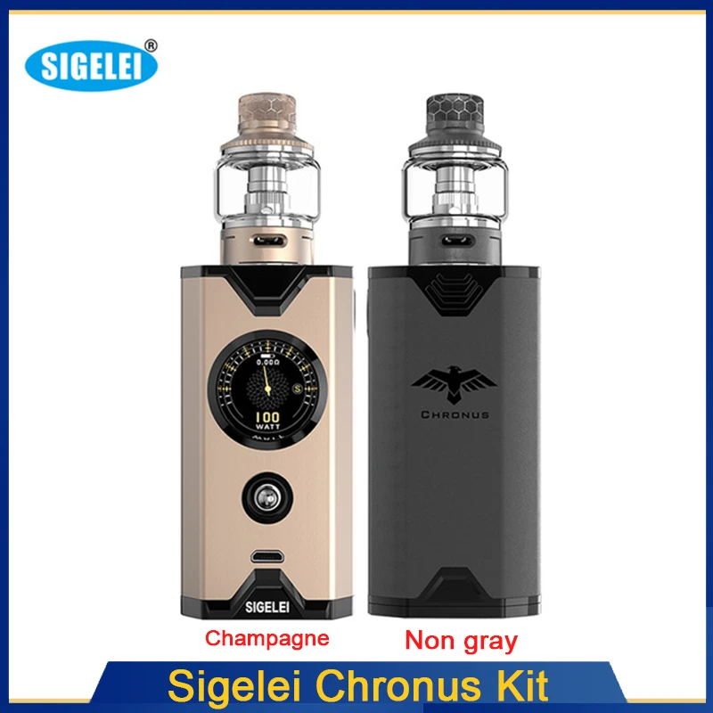 

Clearance original Vape kit Sigelei Chronus Kit powered by 18650 battery with 510 Interfaces type Electronic cigarrete kit