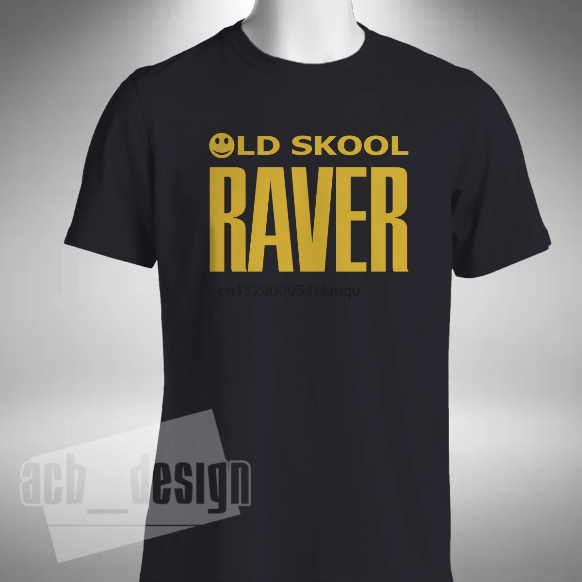 Мужская футболка с коротким рукавом OLD SKOOL RAVER Клубная Dj Rave танцы в стиле ретро
