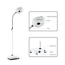 36W бестеневая лампа для осмотра, подвижный светодиодный Хирургический медицинский свет FDA AC90-220V