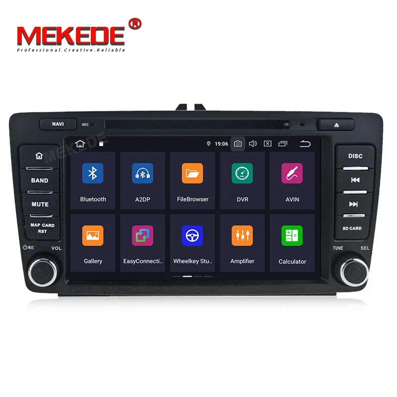 Cheap HD 4+64G PX5  2din Car Multimedia Player Android 9.0 DVD radio audio GPS player For Skoda Octavia 2008-2013 A 5 A5 Yeti Fabia 3