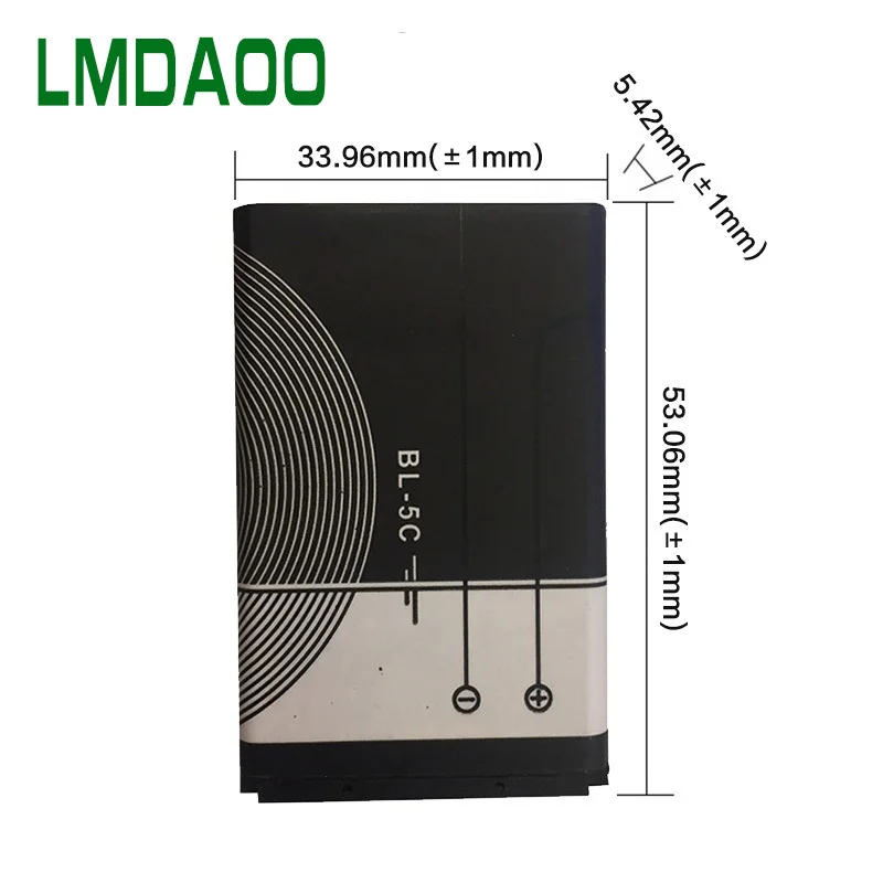 BL 5C BL5C 1200 мАч Замена Литий Батарея Длительное Действие BL-5C литий-ионные батареи