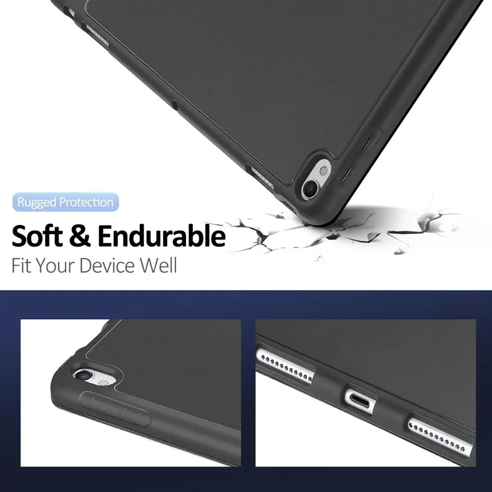 Best DUX DUCIS PU Leather Smart Case For iPad Air 3 (2019) Soft Flip Cover for iPad Pro 10.5 11 12.9 iPad Mini 5 with Pencil Holder