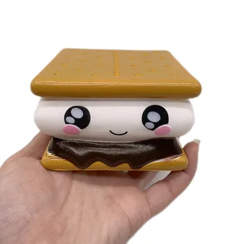 

Sequashi Mini Adorable Sandwich Biscuit Slow Rising Stress Reliever Decompression Toy squishies toy squeeze 8.23