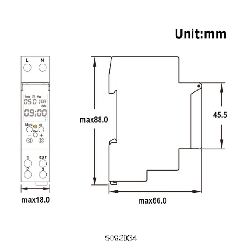 TM610 220 V/110 V Таймер одномодульный din-рейку 7 дней 24 часа программируемый