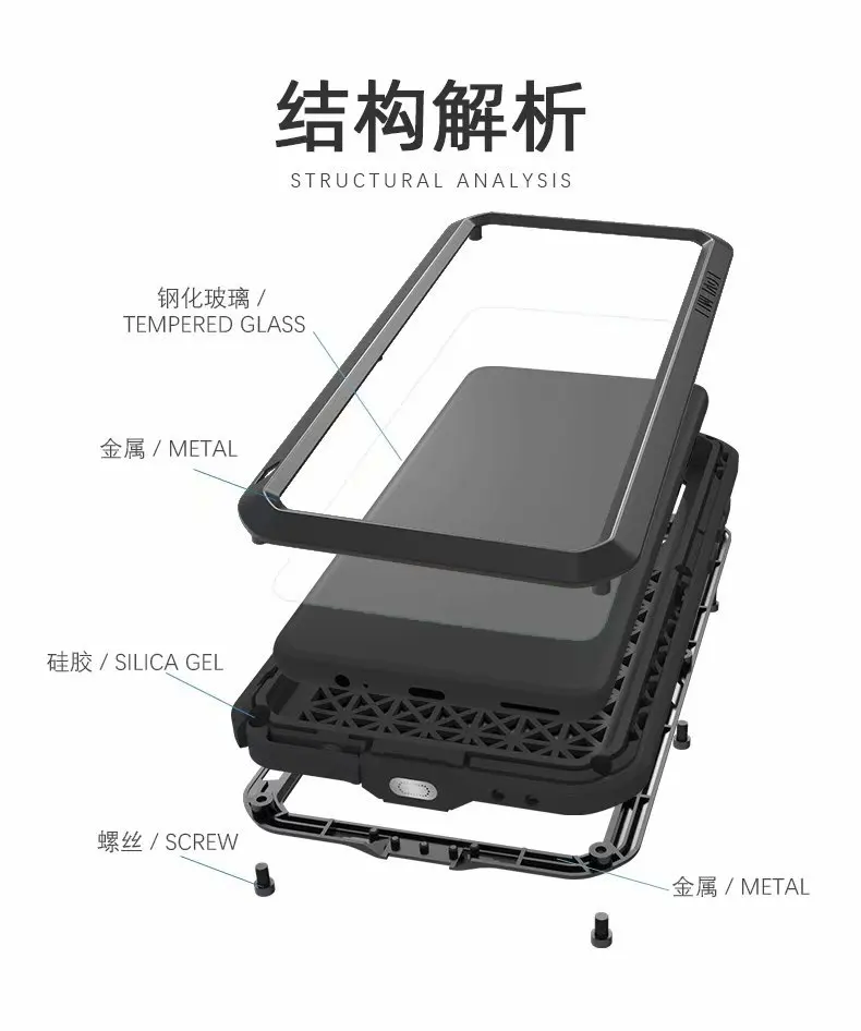 Сверхпрочный защитный чехол LOVE MEI для huawei mate 30 Doom Armor Алюминиевый металлический чехол противоударный чехол для huawei mate 30