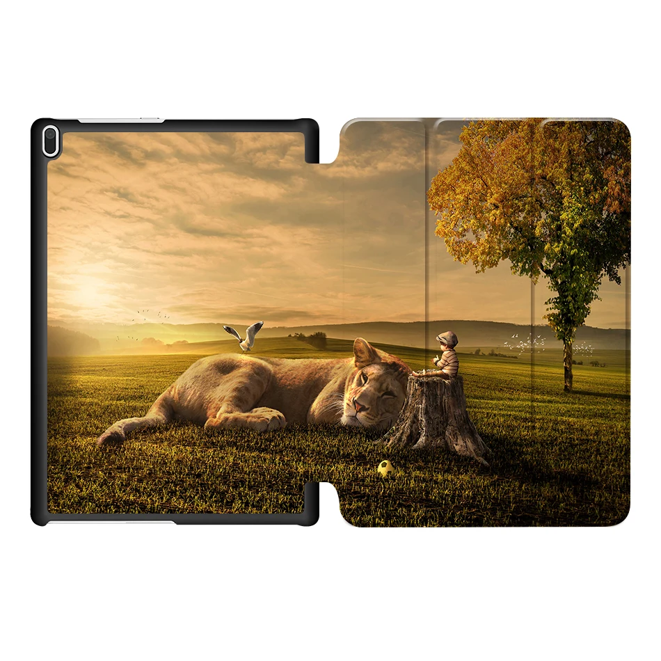 LV04 MTT чехол для планшета с милыми животными для lenovo Tab 4 10 TB-X304L TB-X304F TB-X304N Тонкий чехол из искусственной кожи с магнитной подставкой - Цвет: LV04