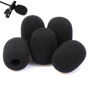 

Black Replacement Mic Foam Covers Windshield Sponge Covers For Microphone