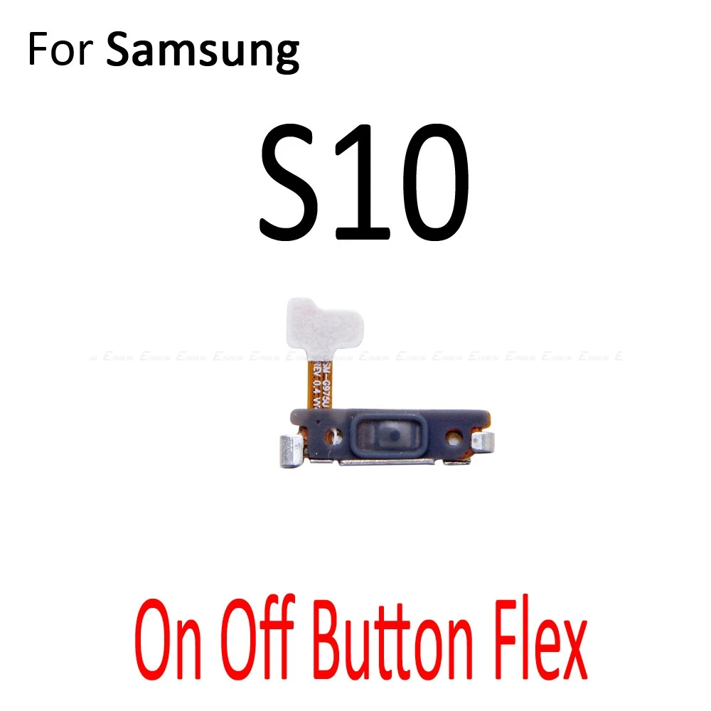 Для samsung Galaxy S7 Edge S8 S9 S10 Plus выключатель питания вкл/выкл кнопка громкости гибкий кабель - Цвет: S10 On Off Flex