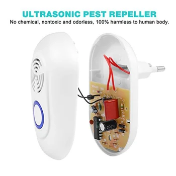 

Ultrasonic Pest Control Repeller Repellents Killer Electronic for Repellent Mosquito Insect Outdoor Anti Rodent Pest