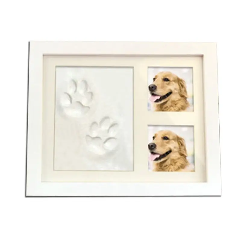 Pet Pawprint набор для памятного сувенира и премиум деревянная фоторамка глиняная форма для печати L69B