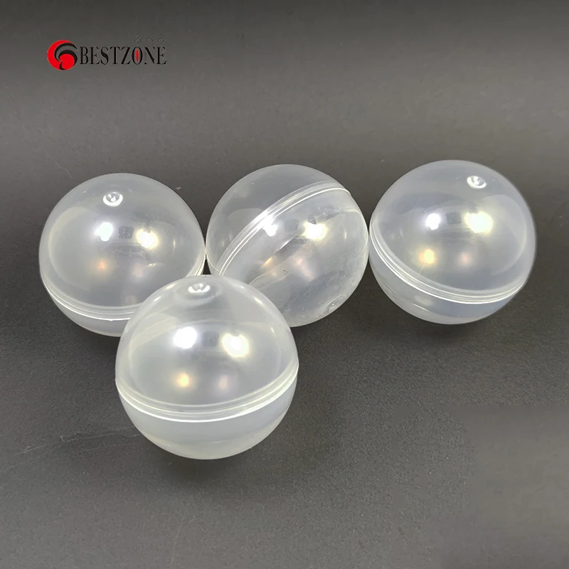 20/50/100Pcs Diameter 50mm Plastic All PP Toy Capsules Surprise Ball Transparent Container Box Kid Easy Open For Vending Machine