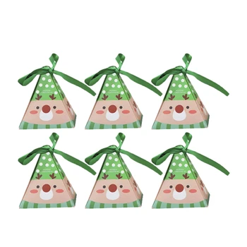 

30 Pcs Gift Boxes Decorative Candy Boxes,Christmas Cookies Candy Bags, Reindeer Gift Box Present Packaging for Festival Holiday