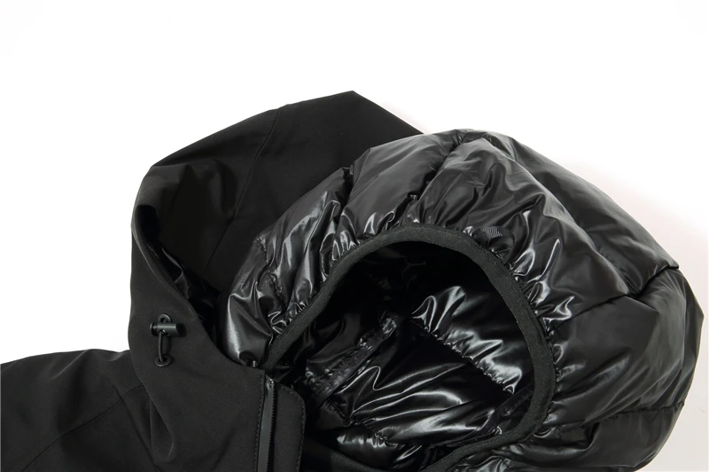 Новинка, высокое качество, мужской белый пуховик, теплый, ветрозащитный, водонепроницаемый, зимняя куртка, Мужская куртка с капюшоном, повседневный пуховик, 9106
