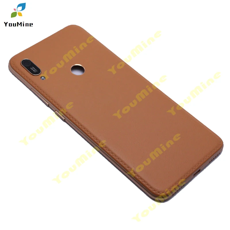 Для huawei y6() задняя крышка для батареи, стеклянный корпус, задняя крышка для двери, Сменный Чехол+ объектив для камеры для huawei y6 prime