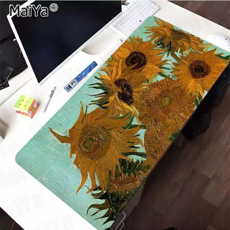 Lock Edge 30x80cm Maiya Vincent van Gogh Подгонянный игровой коврик для мыши для ноутбука скорость/Управление версия большой игровой коврик для мыши - Цвет: Lock Edge 30x80cm