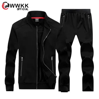 

Men Sportswear Set Brand Tracksuit Sporting Mens Fitness Clothing Two Pieces Men's Track Suit Long Sleeve Jackets Leisure Casual