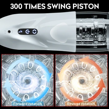 Automatic Rotation Male Erotic Masturbator cup Pocket Pussy adult masturbation tools sex Machines toys for men Realistic Vagina 3