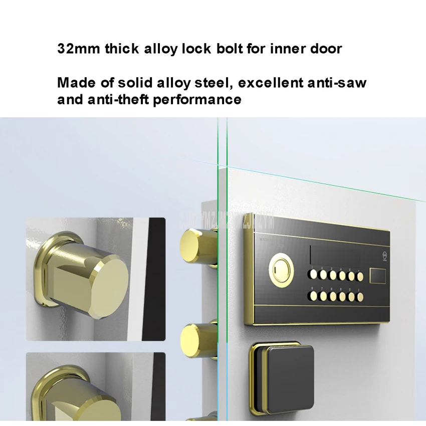 55 см высота прикроватный сейф с системой сигнализации электронный замок ключ