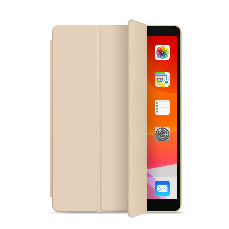 Для iPad Air 3 чехол Funda Тонкий Магнитный откидной складной Стенд силиконовый мягкий задний смарт-чехол для iPad Air3 10,5 дюймов чехол s - Цвет: Gold