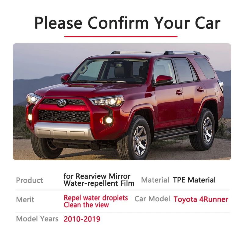 Полное покрытие противотуманная пленка непромокаемое зеркало заднего вида для Toyota 4runner N280 SW4 Hilux Surf 4 2010~ противотуманные пленки аксессуары