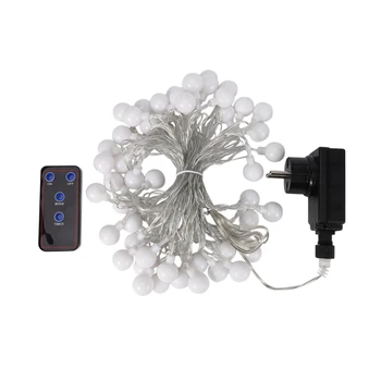 

7M 50LED Small LED Lamp Lights Game Ball for Christmas Wedding Party Garland Exterior Decoration Holiday Light String Lights EU