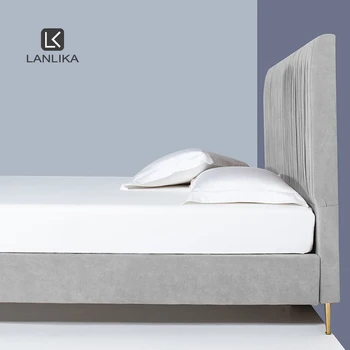 

Lanlika 5 Star 100% Cotton White Fitted Sheet Queen King Bed Sheet Flat Sheet With Elastic Rubber Mattress Cover Pillowcase
