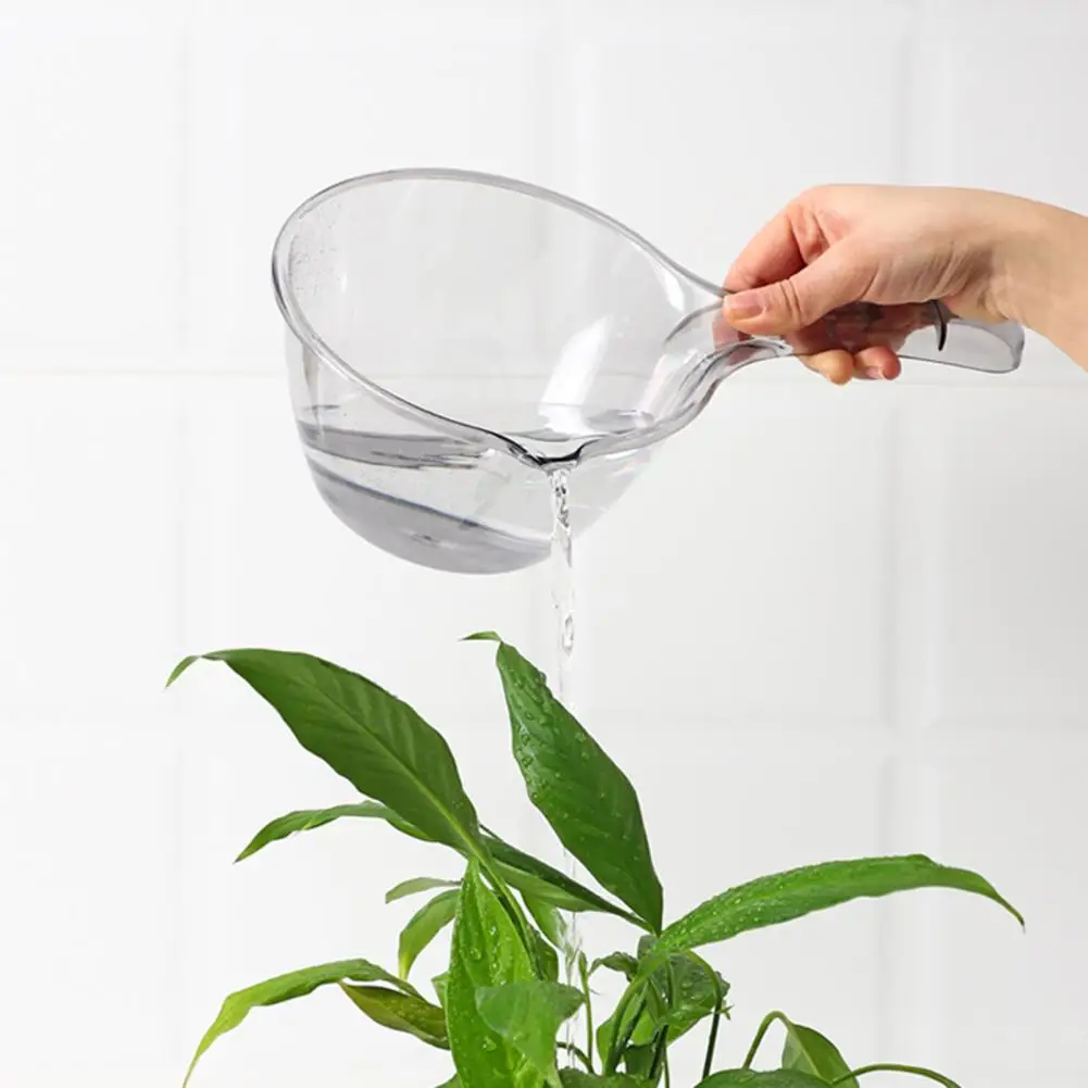 Clear Water Spoon Thickened Anti-skid Long Handle Household Water Scoop Durable Minimalistic Bath Cup Kitchen Gadgets