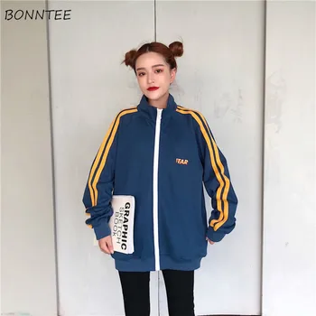 

Jackets Women Harajuku Streetwear Hip Hop Korean Style Loose Leisure Trendy Womens Clothing All-match Daily Simple Students Chic