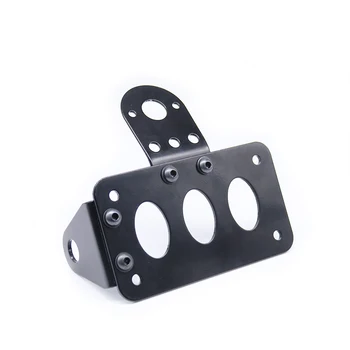 

Motorcycle Side Mount License Bracket Holder License Plate For Harley Bobber Chopper