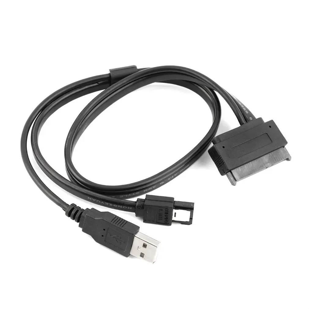 2,5 дюймовый жесткий диск SATA 22Pin к eSATA Data+ кабель с питанием от USB Черный высокоскоростной передачи дропшиппинг